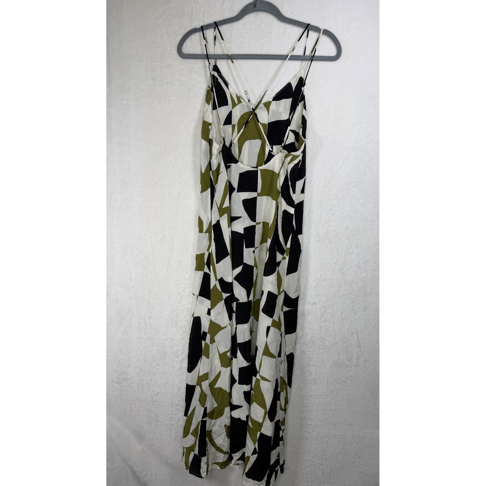 Stillwater The Brand Double Strap Slip Dress Abstract Maxi Dress Size Small - Picture 4 of 7